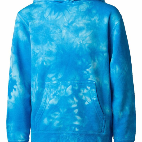 Youth Midweight Tie-Dyed Hooded Sweatshirt Thumbnail